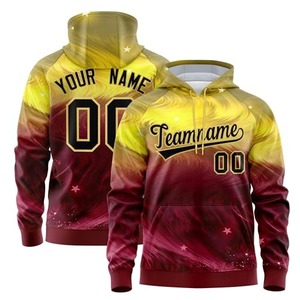 <b>Purple</b> Gradient Sublimation Hoodie Men's Polyester Fleece Regular Fit Casual Autumn Teamwear Sweatshirt - Product Image 4