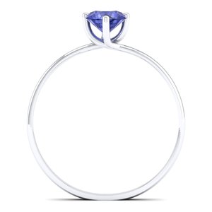 REYES Minimalist 14K Gold GRA Certified Moissanite <b>Ring</b> OEM ODM Custom Design Tanzanite Gemstone Gift Fine Jewelry For Women - Product Image 4