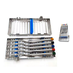 Kit professionnel de 5 outils manuels en acier inoxydable pour implants dentaires, outil d'extraction dentaire courbé, pour le lifting du sinus maxillaire - Product Image 4