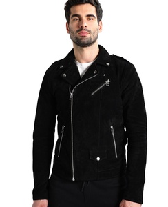 แจ็กเก็ตมอเตอร์ไซด์หนังนิ่ม Shearling ดีไซน์ใหม่2022 - Product Image 1