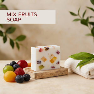 Mix Fruits <b>Soap</b> Solid Hand <b>Soap</b> for All Skin Types Regular Size Adult Use Natural Fruity Bath Bar Refreshing Skin Carea <b>Soap</b> - Product Image 1