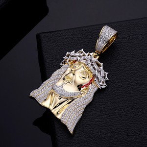 จี้พระเยซูทรงกลมแบบฝังขอบ ชุบทอง ประดับเพชรโมอิสซาไนต์ VVS ระดับ Iced Out สไตล์ฮิปฮอป เครื่องประดับคุณภาพสูง รับรองโดย IGI - Product Image 5