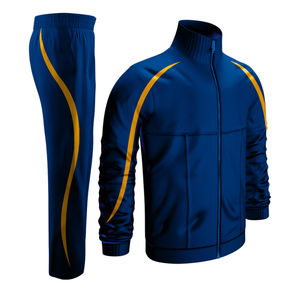 Ensemble de survêtements de sport pour hommes, très tendance, avec fermeture éclair intégrale, personnalisable, vente en gros à prix bas, à capuche, design uni - Product Image 1