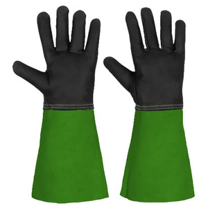 Gants de protection anti-chaleur et anti-étincelles en cuir pleine fleur et croûte de vache de qualité supérieure, certifiés CE, à manchette longue, pour soudage TIG, MIG, Argon - Product Image 2