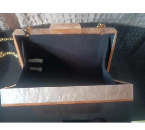 Resin Stone Clutch Purse Women Sling Bag Bridal Handbags Eco-Friendly Model India Handmade MULTI CRAFT - Product Image 5