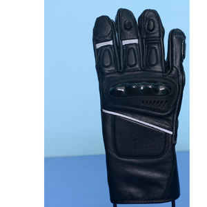 Guantes de Motocicleta Impermeables de Cuero Negro Genuino, Protección Completa para los Dedos, Unisex, Protección para los Nudillos, Aprobados por la CE, para Motociclismo, Esquí y Actividades al Aire Libre - Product Image 5