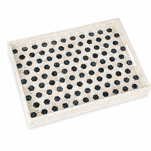 Bandeja de Lujo Personalizada con Incrustaciones de Nácar, Plato de Servir de Madera Hecho a Mano con Mosaico de Concha de Nácar, Diseño Premium de Escamas de Pescado - Product Image 4