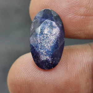 Iolita Natural, Piedra Preciosa con Reflejos Rojos Intensos, Iolita Suelta de Primera Calidad para Joyería, Hermosa Piedra - Product Image 1