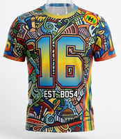 T-shirt Anime Personnalisé Motif Avant Goku Homme Impression Numérique Tricoté Grande Taille Respirant Écologique Anti-Plis Séchage Rapide