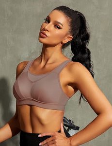 Women Racerback Sports Bra Scoop Neck Medium Support Breathable <b>Mesh</b> Yoga Workout <b>Top</b> Solid Color Spandex Polyester Seamless - Product Image 3