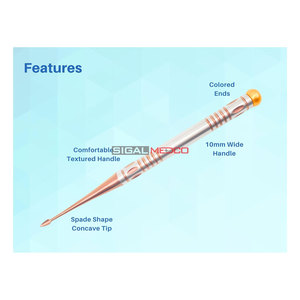 Elevador de raíces en forma de espada para puntas de raíz rotas, instrumento quirúrgico dental, elevador de raíces recto con forma de espada cóncava para extracción Bernard - Product Image 4