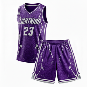 Camisetas de Baloncesto Rojas Sublimadas al por Mayor, Transpirables, Cuello en V, Secado Rápido, Jersey de Baloncesto Personalizado Premium Unisex - Product Image 1