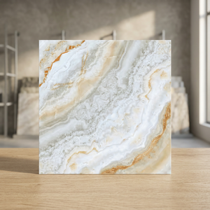 Azulejos de Porcelana Gris Efecto Madera 600x600mm, Acabado Brillante, Garantía de 4 Años, 10mm de Grosor, Diseño de Suelo Interior de Lujo - Product Image 5