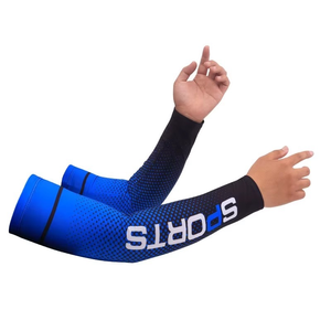 GEO BROTHERS Custom Men's Spandex/Polyester <b>Compression</b> <b>Arm</b> <b>Sleeves</b> for Cycling Gaming Running Sports Protection - Product Image 1