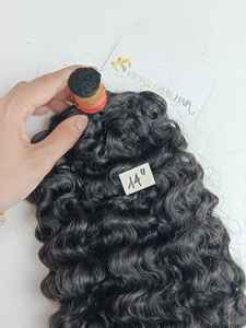 Extensiones de cabello humano crudo alineado con cutícula virgen 100% de Color Natural birmano, cabello rizado Jerry Curl Style Light Vietnamese - Product Image 6