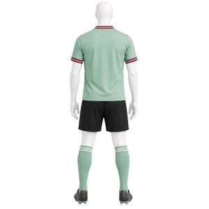 Conjunto de Camiseta y Pantalones Cortos de Fútbol Verde Menta y Negro para Hombre, Uniforme Profesional Ligero, Transpirable y Deportivo - Product Image 2