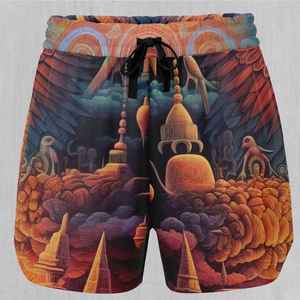 ดีเทลการเย็บแบบคอนทราสต์ ลุคอุตสาหกรรมสมัยใหม่ ทนทาน ทันสมัย ใช้งานได้หลากหลาย กางเกงขาสั้นลำลองสำหรับผู้หญิง - Product Image 2