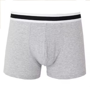 Calzoncillos bóxer sin costuras de cintura media para hombre, de algodón elástico, cómodos y transpirables, ropa interior, proveedor mayorista OEM personalizado - Product Image 1
