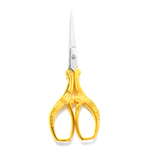 Ciseaux à cuticules brodés style professionnel en acier inoxydable à lame droite, design spécial, meilleurs ciseaux de manucure pour le soin des ongles - Product Image 1