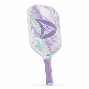 Pala de Pickleball de 16 mm, Diseño Marmoleado Morado, Agarre Antideslizante, Forma Estándar, para Adultos - Product Image 1