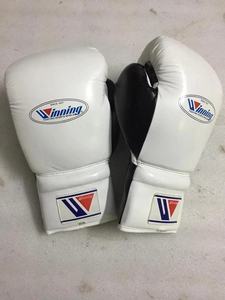 Professional Fight Gear Winning Boxing <b>Gloves</b> Premium Quality Genuine Leather <b>Lace</b>-Up White & <b>Black</b> Boxing <b>Gloves</b> For Training - Product Image 2