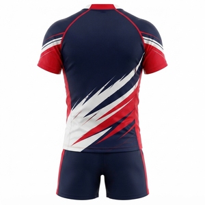 Uniforme de rugby élégant et personnalisable de haute qualité, fabriqué en polyester respirant et léger, assurant flexibilité, confort et confiance - Product Image 3