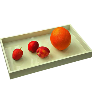 Bandeja Decorativa de Lujo con Borde Festoneado, Bandeja de Servicio Brillante para Mesa de Centro, Otomana, Bandejas Decorativas para Decoración del Hogar - Product Image 2