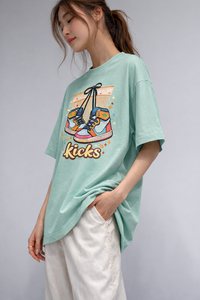 Camiseta Casual de Cuello Redondo para Mujer, Transpirable, de Jersey, Lisa, con Serigrafía, de Alta Calidad, de Algodón, de Manga Corta, Ecológica y de Secado Rápido - Product Image 4