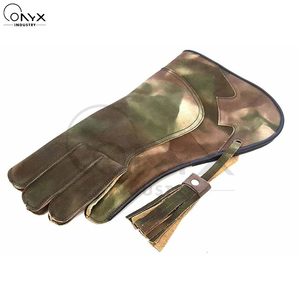 Gants de fauconnerie en cuir de vachette robuste, trois couches, pour l'entraînement et la manipulation, anti-rayures, pour le soudage, respirants - Product Image 4