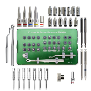 Kit de Extracción de Implantes Dentales MCT de Golden Crest Industries, Instrumentos de Recuperación de Tornillos con Broca Inversa para Cirugía de Implantes - Product Image 1