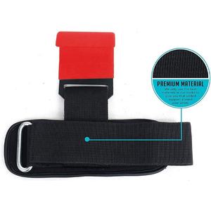 Logotipo personalizado, barra de levantamiento de gimnasio de alta resistencia, ganchos de barra de agarre, pinzas, correas de levantamiento de pesas, entrenamiento de gimnasio, gancho extraíble, soporte de muñeca - Product Image 6