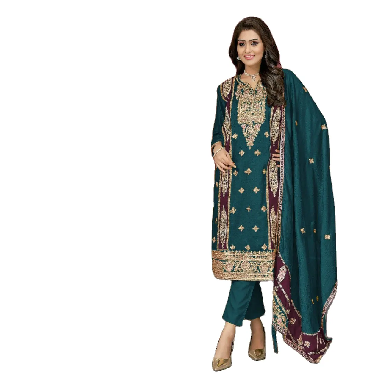Chất lượng cao thanh lịch anarkali salwar phù hợp với bên mặc Womens Ấn Độ dân tộc với giá bán buôn