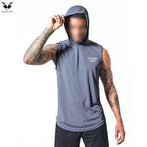 Al por mayor, el mejor material, paquete de 3 sudaderas sin mangas para hombre, camisetas de entrenamiento, camisetas con capucha para musculación, ropa deportiva. - Product Image 5