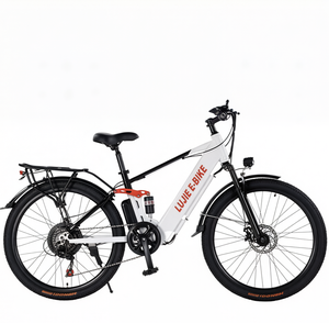 Vélo de montagne électrique avec pneu de 26 pouces et 2,215 pouces, moteur sans balais, freins à double disque, double suspension, batterie au lithium 36V 12Ah - Product Image 4