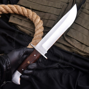 High Quality OEM Customized Fixed Blade Bowie Knife Outdoor Camping Hunting Knives D2 Steel Wood Handle Sheath Tactical Knife - Product Image 4