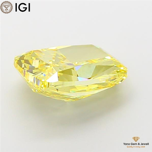 เพชรสีเหลืองสดใส ระดับความสะอาด VS1 พร้อมใบรับรอง IGI รูปทรงคุชชั่น น้ำหนัก 7.01 กะรัต เพาะเลี้ยงในห้องปฏิบัติการด้วยวิธี CVD สำหรับคอลเลกชันเจ้าสาวสุดหรู - Product Image 5