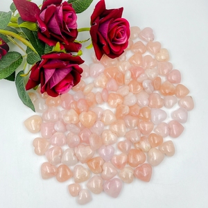 Colgante de Corazón Mini de Morganita Natural Hecha a Mano, Gema de Cristal Rosa para Joyería, Regalo de Rajastán al por Mayor - Product Image 5