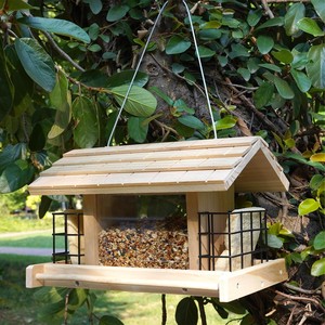 Comedero para Pájaros de Metal Ecológico Moderno de 6 Puertos, Acabado en Cobre, Decoración para el Hogar, Venta al Por Mayor - Product Image 3