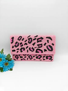 Vintage Style Cotton Beaded Clutch <b>Purse</b> with Intricate Hand Embroidery Rectangular Shape for Women Girls Party Use - Product Image 3