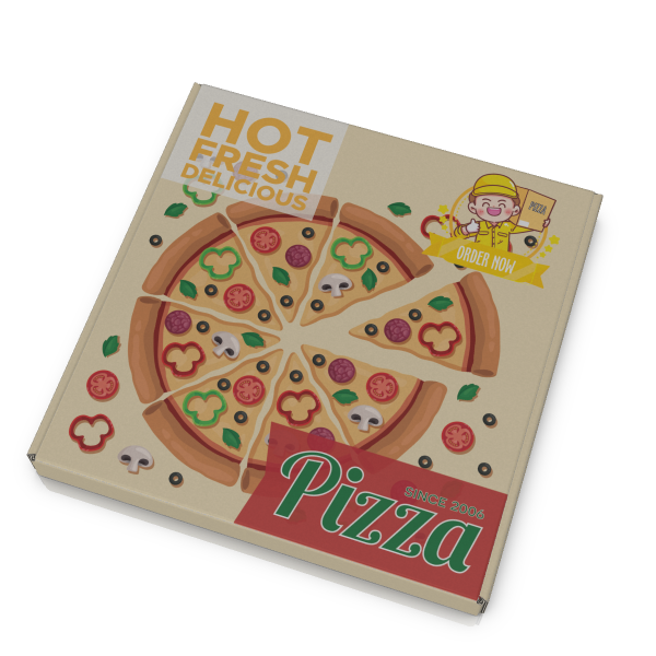 pizza food /vegetable take away packaging sugarcane corrugated