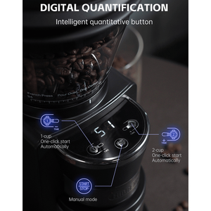 Macinacaffè Elettrico a 34 Velocità, Capacità 210g, Multifunzione per Uso Domestico/Commerciale/Cucina - Product Image 3