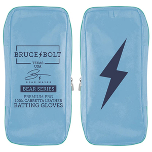 Guantes de Bateo Bruce Bolt Azul Claro, Verde Azulado y Azul Marino, Acolchados, con Cierre de Velcro, Unisex, para Adultos, Entrenamiento - Product Image 5