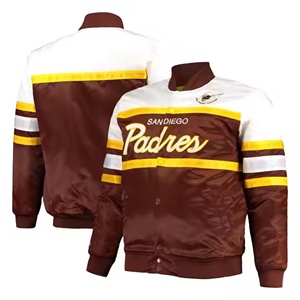 Veste universitaire décontractée pour homme de haute qualité, fabriquée directement par les fabricants, design personnalisable, motif lettres, coupe-vent pour la saison hivernale - Product Image 1