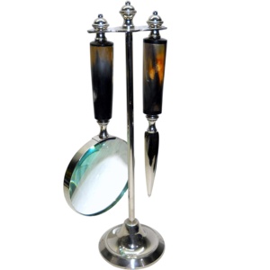 Loupe Bronze Couleur Gros Oeil Verre Nouveau Design 2025 Métal Vintage Antique Look Design Indien Artisanat Bonne Qualité - Product Image 1