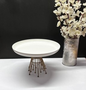 Most Stylish Antique Metal White <b>Cake</b> <b>Stand</b> Elegant Wedding Centerpiece & Table Decoration for Weddings Parties Birthdays - Product Image 1
