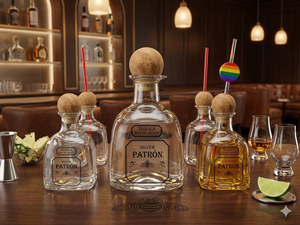 Carafe à liqueur 1000 ml, contenant vide pour spiritueux, étiquette personnalisée, emballage de bar - Product Image 4