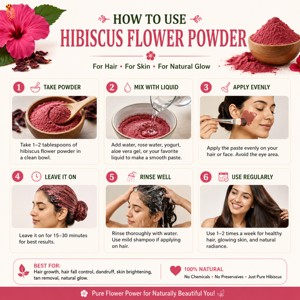 Private Label 100% Pure & Natural Hibiscus Flower Powder Premium Quality Dried Hibiscus Powder for Hair & Skin Care - Product Image 2