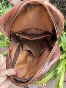Genuine Leather Handmade Hot Sale <b>Backpack</b> Rucksack Unisex Multi Uses <b>Backpack</b> School Bags Vintage Travel <b>Backpack</b> - Product Image 6