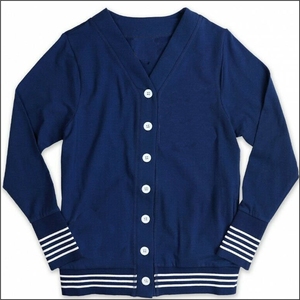 Cárdigan de Punto Unisex Tiki Taka Sports, Casual, Manga Larga, Cuello en V, Oversize, con Encaje, Diseño Personalizado de Parches para Otoño/Invierno - Product Image 1