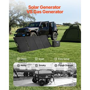 Portable 200W <b>Solar</b> Panel Power Station with 1200W <b>Solar</b> <b>Generator</b> 806Wh LiFePO4 Battery Backup 9 Outputs 230V AC EU Plug - Product Image 3